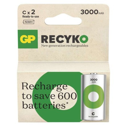 Wiederaufladbare Batterie GP ReCyko 3000 C (HR14)