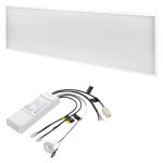 LED panel 30×120, rectangular recessed white, 40W neutr. b., Emergency