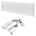 LED-Panel 30×120, rechteckig versenkt weiß, 40W neutral. b., Notfall