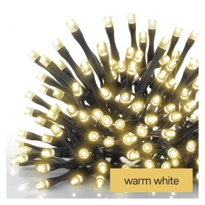 Standardowy łańcuch świąteczny LED - kurtyna, 1x2 m, zewnętrzny, ciepły biały