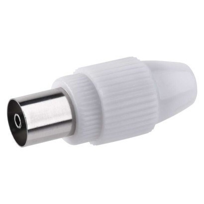 Connector IEC socket screw straight