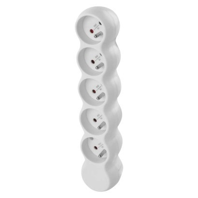 Separate 5 socket, white