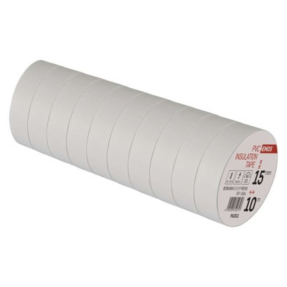Taśma izolacyjna PVC 15 mm / 10 m biała