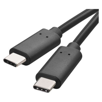 USB-C 3.1 / USB-C 3.1 Lade- und Datenkabel, 1 m, schwarz