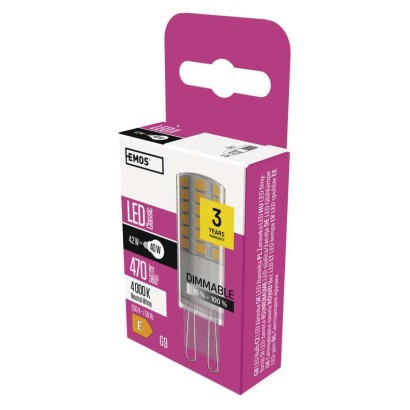 Żarówka LED Classic JC / G9 / 4,2 W (40 W) / 470 lm / neutralna biel