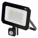 LED reflektor SIMPO so senzorom pohybu, 50 W, čierny, neutrálna biela
