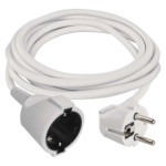 Extension cable 2 m / 1 socket / white / PVC / 1 mm2