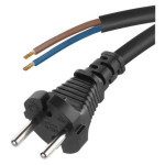Flexo rubber cord 2×1,5mm2, 5m, black