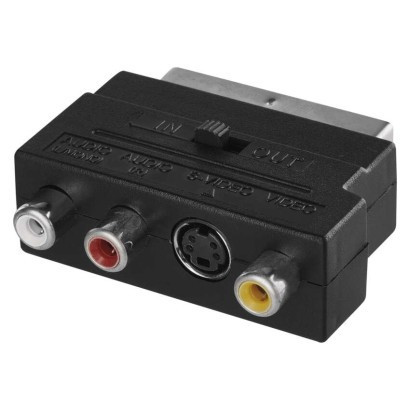 Redukcia SCART na 3x CINCH   adaptér SVHS