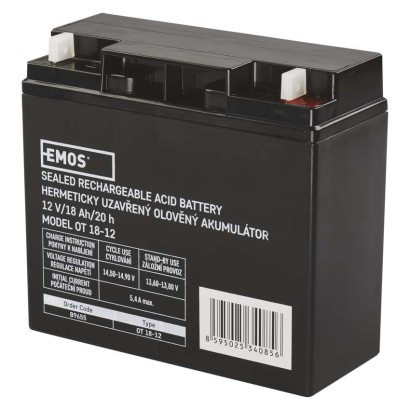 Maintenance-free 12 V/18 Ah lead-acid battery