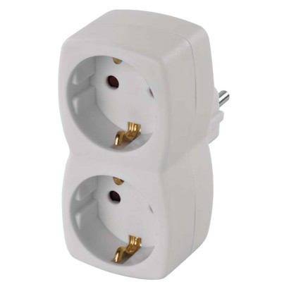 SCHUKO socket 2×round