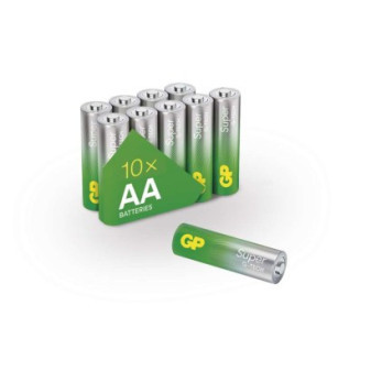 GP Super AA alkaline batteries (LR6), 10 pcs