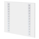 LED panel TROXO 60×60, štvorcový zapustený biely, 27W, neutrálna biela, UGR