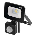 LED reflektor SIMPO so senzorom pohybu, 10 W, čierny, neutrálna biela