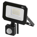 LED spotlight SIMPO with motion sensor, 20 W, black, neutral white