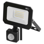 Reflektor LED SIMPO z czujnikiem ruchu, 20 W, czarny, neutralny biały