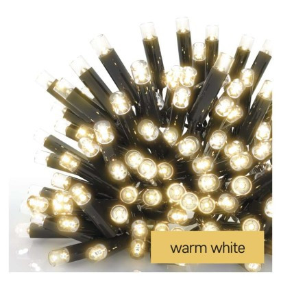 Profi-LED-Verbindungskette schwarz, 10 m, außen und innen, warmweiß