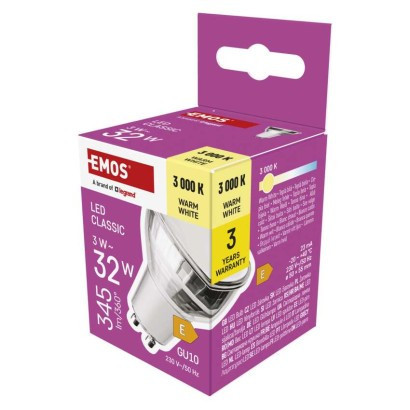 LED bulb Classic MR16 silver/ GU10 / 3 W (32 W) / 345 lm / warm white
