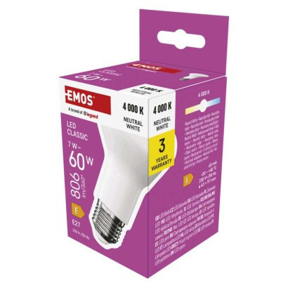 LED bulb Classic R63 / E27 / 7 W (60 W) / 806 lm / neutral white