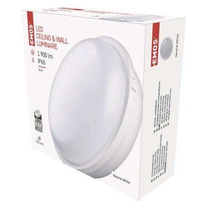 Oprawa LED QARI, okrągła, biała, neutralna 20W, IP65