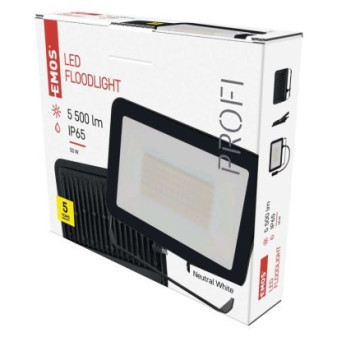 Reflektor LED INOVO 50W, antracyt, neutralny biały