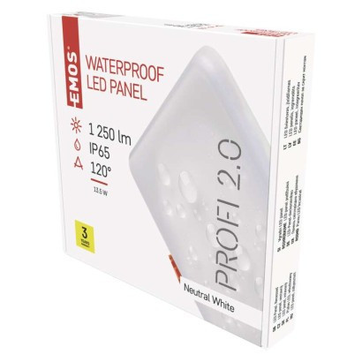 LED recessed luminaire VIXXO, square, white, 13,5W neut.b.,IP65
