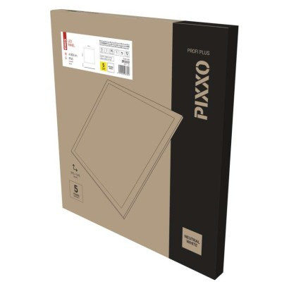 LED panel PIXXO 60×60, square recessed white, 48W neutr.b., IP65