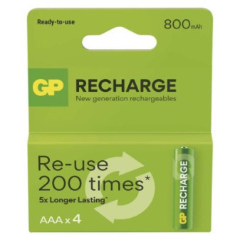 Nabíjacie batérie GP Recharge 800 AAA (HR03) 4ks