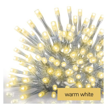LED Christmas icicles, 5 m, indoor and outdoor, warm white, remote control, programs, timer
