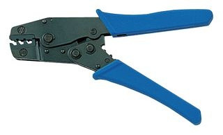 Crimping pliers for insulated terminals for cross-sections 0,25-2,5mm2, curved