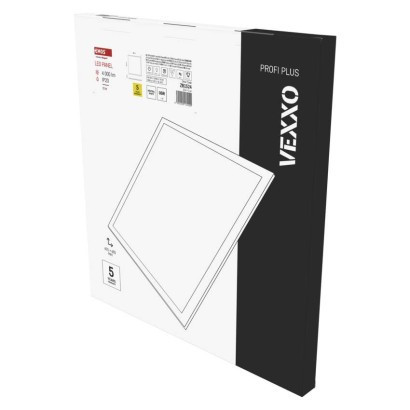 LED panel VEXXO 60×60, štvorcový biely, 33 W, neutrálna biela