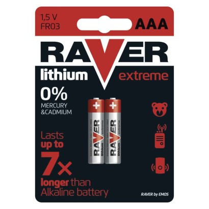 RAVER AAA lithium battery (FR03)