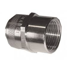 ISO connector straight, solid, female thread, nickel plated. brass PRO MULTITITE FCD/FCE