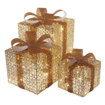 Prezenty LED, 3 rozmiary, do wnętrz, ciepła biel