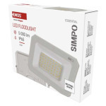 LED reflektor SIMPO 50W, biely, IP65, 5000 lm, neutrálna biela