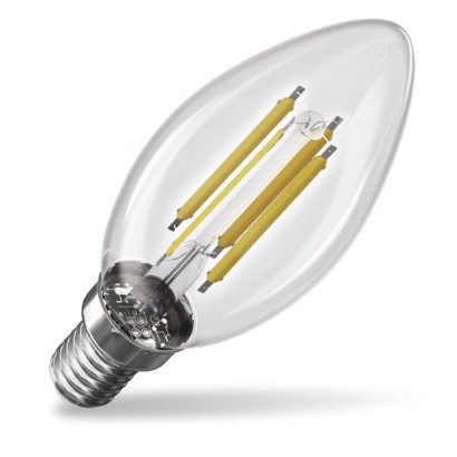 LED Glühbirne Filament Kerze A CLASS / E14 / 3,8 W (60 W) / 806 lm / warmweiß