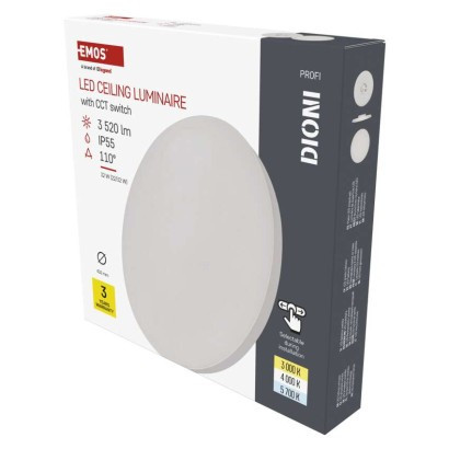 LED luminaire DIONI circular, white, 32W, with CCT change