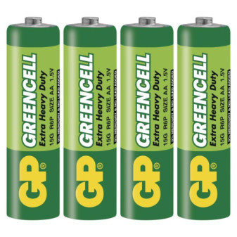 GP Greencell AA (R6) Zinc Air Batteries, 4 pcs