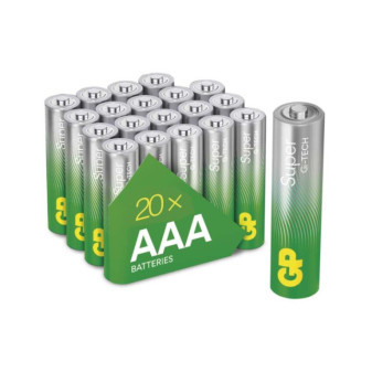 Alkalibatterien GP Super Alkaline AAA (LR03), 20 Stück