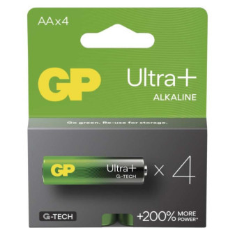 Alkalibatterien GP Ultra Plus AA (LR6), 4 Stück