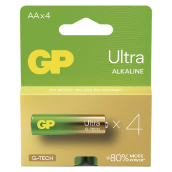 Alkalibatterien GP Ultra AA (LR6), 4 Stück