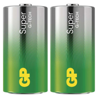 Alkalická batéria GP Super C (LR14), 2 ks