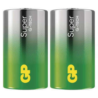 Alkalická batéria GP Super D (LR20), 2 ks