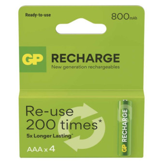 Nabíjacie batérie GP Recharge 800 AAA (HR03) 4ks