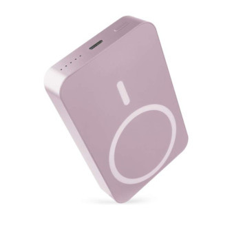 Powerbank EMOS WI 1046, 10 000 mAh, 20 W Bezdrôtová, lososová