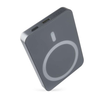 Powerbank EMOS WI 522, 5000 mAh, 20 W Bezdrôtová, sivá