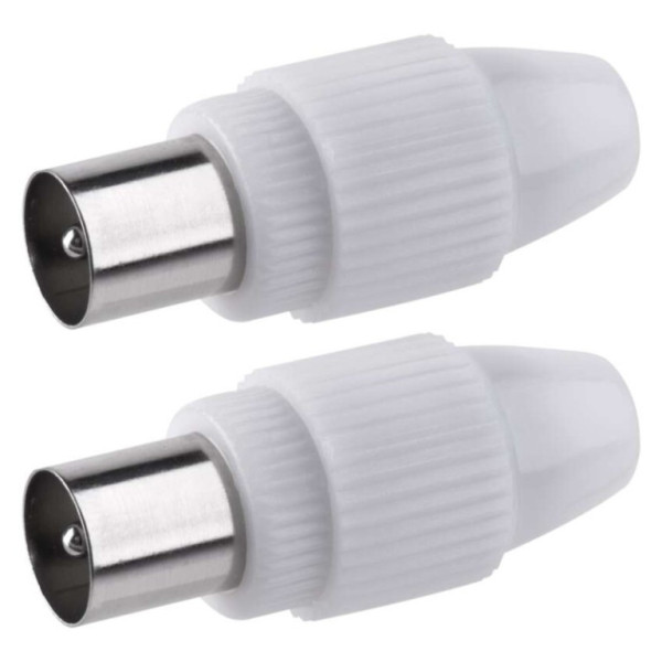 IEC fork connector screw straight