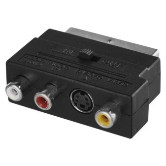 Redukcia SCART na 3x CINCH   adaptér SVHS