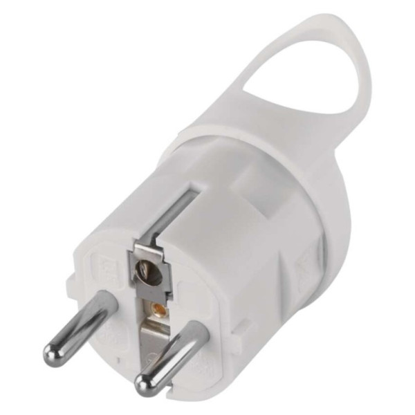 Angled fork for extension cable, white