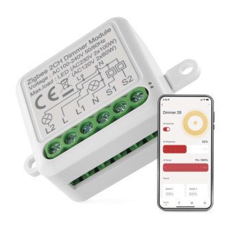 GoSmart Dimmmodul IP-2112DZ, ZigBee, 2-Kanal